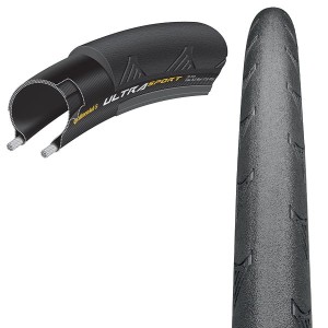 Opona rowerowa Continental Ultra Sport II 700x28C czarna drut