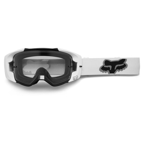 Gogle rowerowe FOX Vue Stray black white - szyba przeźroczysta, zrywki w zestawie 