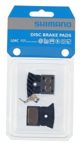 Klocki rowerowe hamulcowe Shimano L04C metaliczne z radiatorem