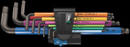 Zestaw kluczy imbusowych Wera hex-plus multicolour HF 1