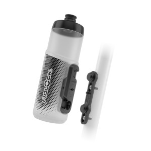 Bidon rowerowy Fidlock Twist 600 transparentny biały + baza BIKE