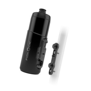 Bidon rowerowy Fidlock Twist 600 nieprzeźroczysty czarny + baza BIKE