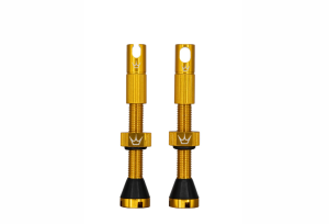 Komplet wentyli do kół bezdętkowych Peaty's X Chris King MK2 Tubeless gold 42mm 