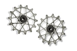 Kółka przerzutki Garbaruk Shimano 14T+14T 12s srebrne