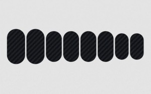 Osłona na ramę LIZARDSKINS PATCH KIT CARBON LEATHER zestaw 8szt.