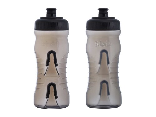 Bidon rowerowy Fabric black transparent / black cap 600ml