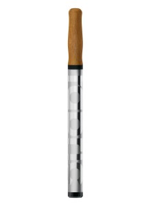 Pompka rowerowa Fabric Z250 Hi-Volume srebrna z drewnianą rączką