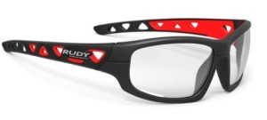 Okulary rowerowe Rudy Project Airgrip Black PhotoClear czarno-czerwone