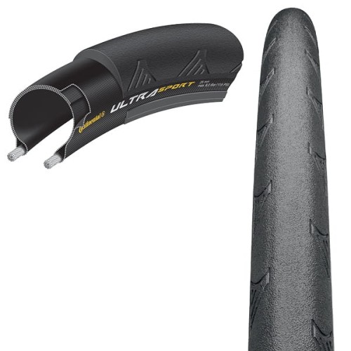 Opona rowerowa Continental Ultra Sport II 700x25C czarna drut