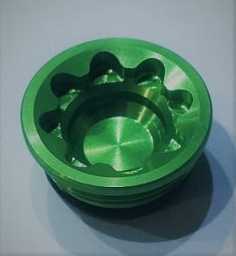 Dekielek do zacisku hamulca Hope Bore Cap V4 / E4 Small Zielony