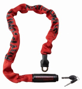 Zapięcie rowerowe Kryptonite Keeper 785 85cm łańcuch z kłódką czerwony