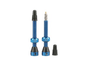 Komplet wentyli do kół bezdętkowych Tubolight  Valves niebieski.