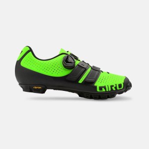 Buty rowerowe MTB Giro Code Techlace limonkowo/czarne