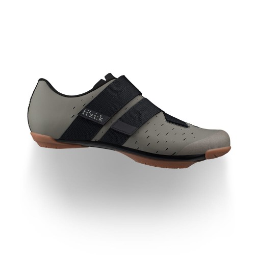 Buty rowerowe MTB Fizik X4 Terra Powerstrap szaro/jasnobrązowe