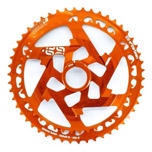 Klaster kasety rowerowej e13 Helix Race 12s 42-50T pomarańczowa