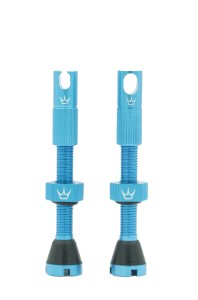 Komplet wentyli do kół bezdętkowych Peaty's X Chris King MK2 Tubeless turquoise 42mm 