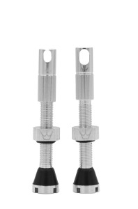 Komplet wentyli do kół bezdętkowych Peaty's X Chris King MK2 Tubeless silver 42mm