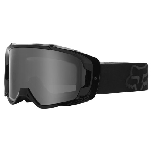 Gogle rowerowe FOX Vue Stray black - szyba dark grey, zrywki w zestawie