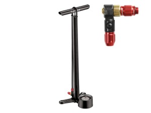 Pompka rowerowa podłogowa Lezyne CNC Floor Drive Pro Chuck 220 psi czarna