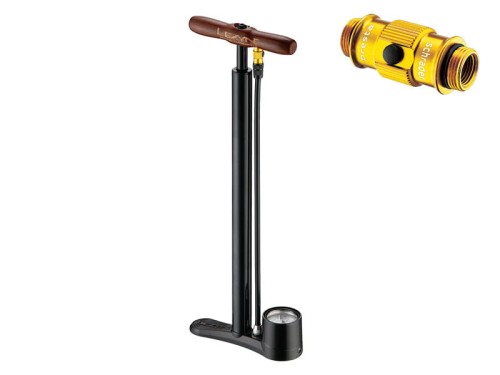 Pompka rowerowa podłogowa Lezyne Steel Travel Floor Drive 160 psi czarna
