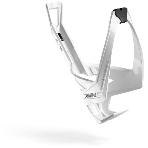 Koszyk rowerowy na bidon Elite Cannibal XC White Glossy Black