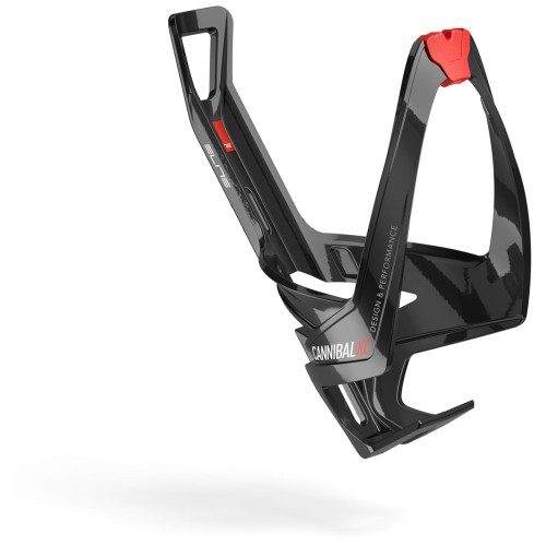 Koszyk rowerowy na bidon Elite Cannibal XC Black Glossy Red