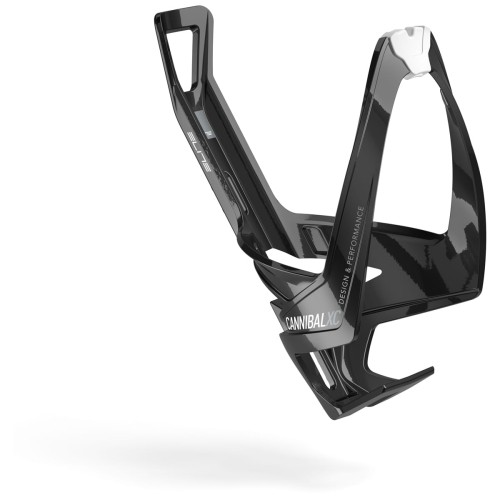 Koszyk rowerowy na bidon Elite Cannibal XC Black Glossy White