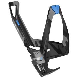 Koszyk rowerowy na bidon Elite Cannibal XC Black Glossy Blue