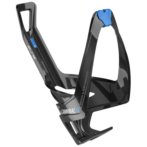 Koszyk rowerowy na bidon Elite Cannibal XC Black Glossy Blue