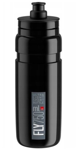 Bidon rowerowy Elite FLY czarno szary 750 ml