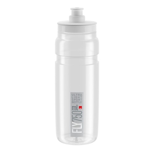 Bidon rowerowy Elite FLY Clear szary 750 ml