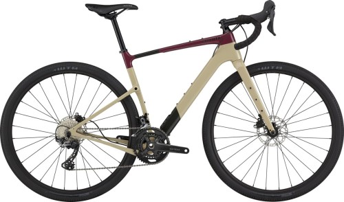 Rower Cannondale Topstone Carbon 3 Quicksand & Black Cherry and Smoke Black 