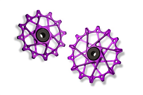 Kółka przerzutki Garbaruk Sram 12T+16T 11/12s fioletowe