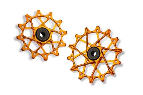 Kółka przerzutki Garbaruk Sram 12T+16T 11/12s pomarańczowe