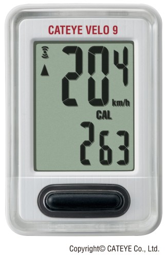 Licznik rowerowy Cateye Velo 9 CC-VL820 biały
