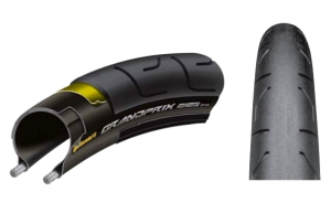 Opona rowerowa Continental Grand Prix 28" 700x25C czarna zwijana
