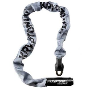 Zapięcie rowerowe Kryptonite Keeper 785 85cm łańcuch z kłódką szary