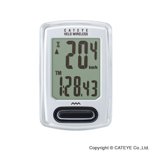 Licznik rowerowy Cat Eye Velo Wireless CC-VT230W biały